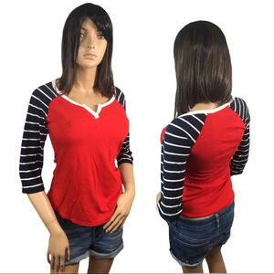 WS922 Express Henley Style 3/4 Baseball Shirt S